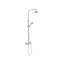 DIVE S, CROM, DUAL SHOWER SYSTEM, CU BATERIE CU TERMOSTAT, PARA 3S, CAP FI 20CM, FURTUN 160CM, 6807905-00